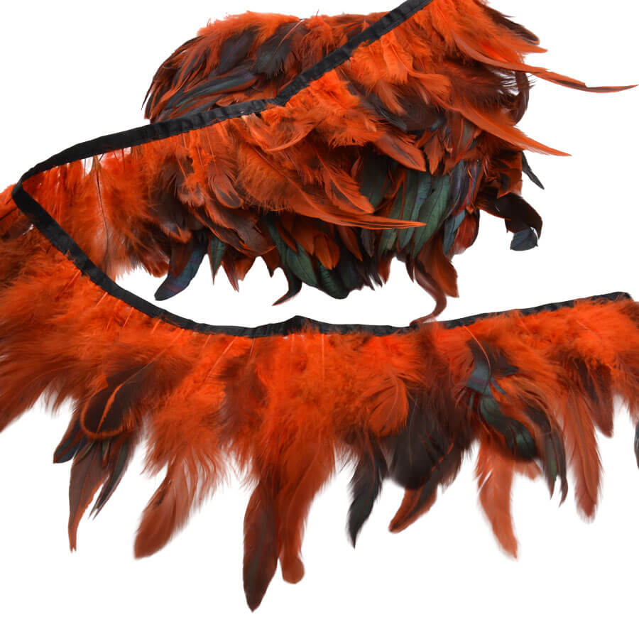 Fleco decorativo de plumas en varios colores