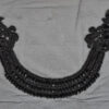 Cuello negro bordado con pedrería para vestidos