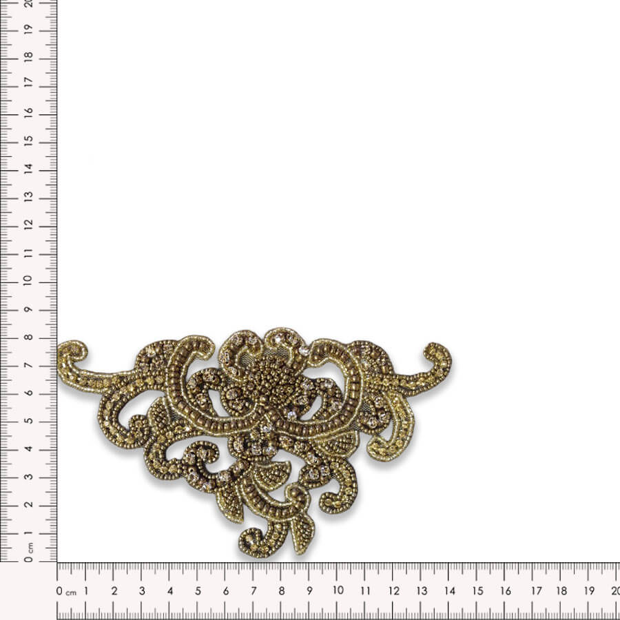 Aplique de 14 cm para vestuario festivo