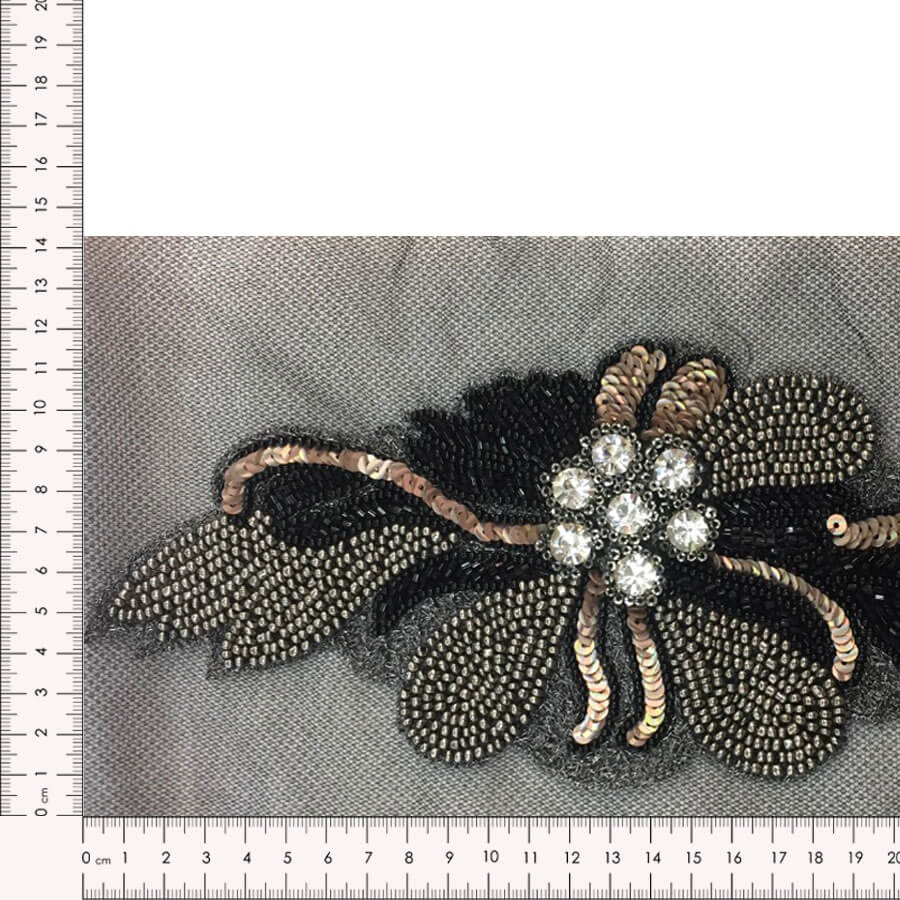 Aplique floral bordado referencia 579.1246