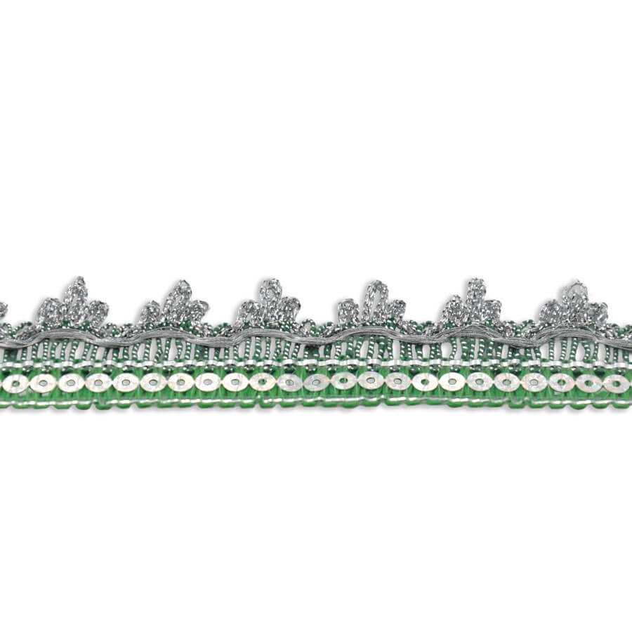 Galón decorativo con lentejuelas y colgantes metalizados referencia 82.SJ33