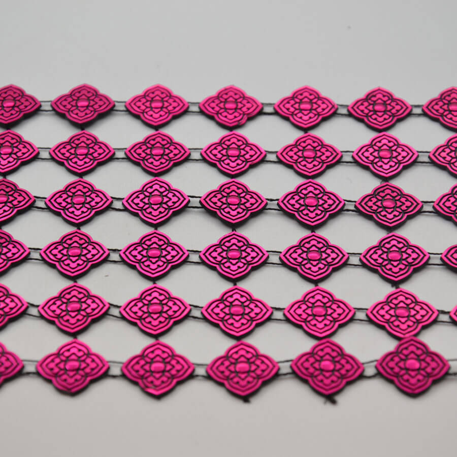 Galón Floral 6 líneas de 1,5cm (pieza 9m) - varios colores - Imagen 10