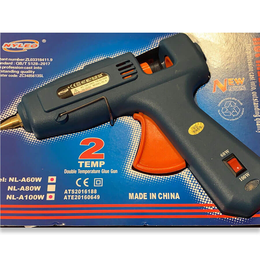 Pistola de silicona Nyleo doble temperatura 60W y 100W