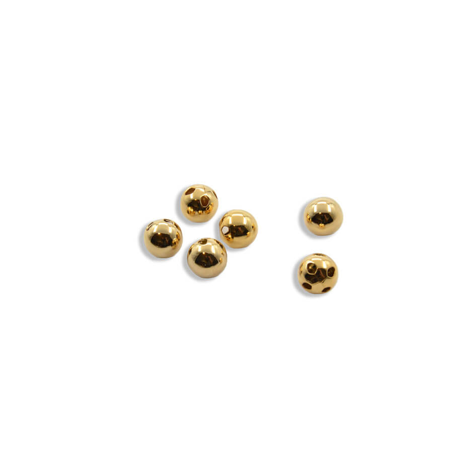 Botón metálico resistente acabado dorado