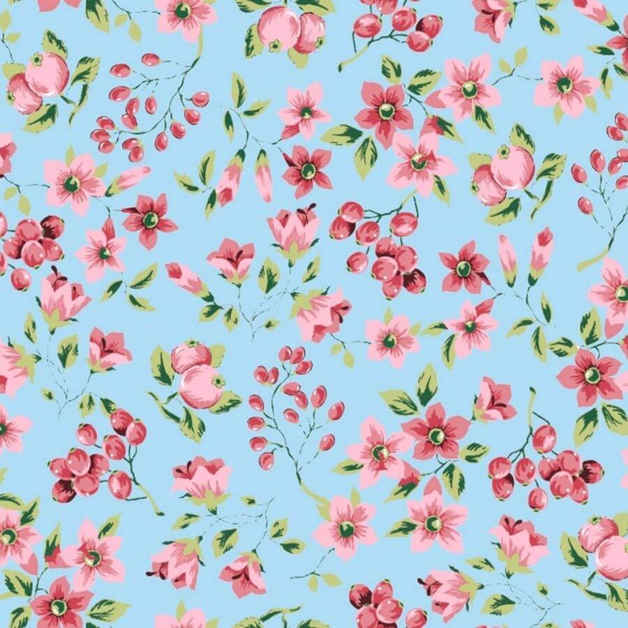 Algodón Flowerty Estampado Floral 100% Algodón Ancho 140 cm - Imagen 12