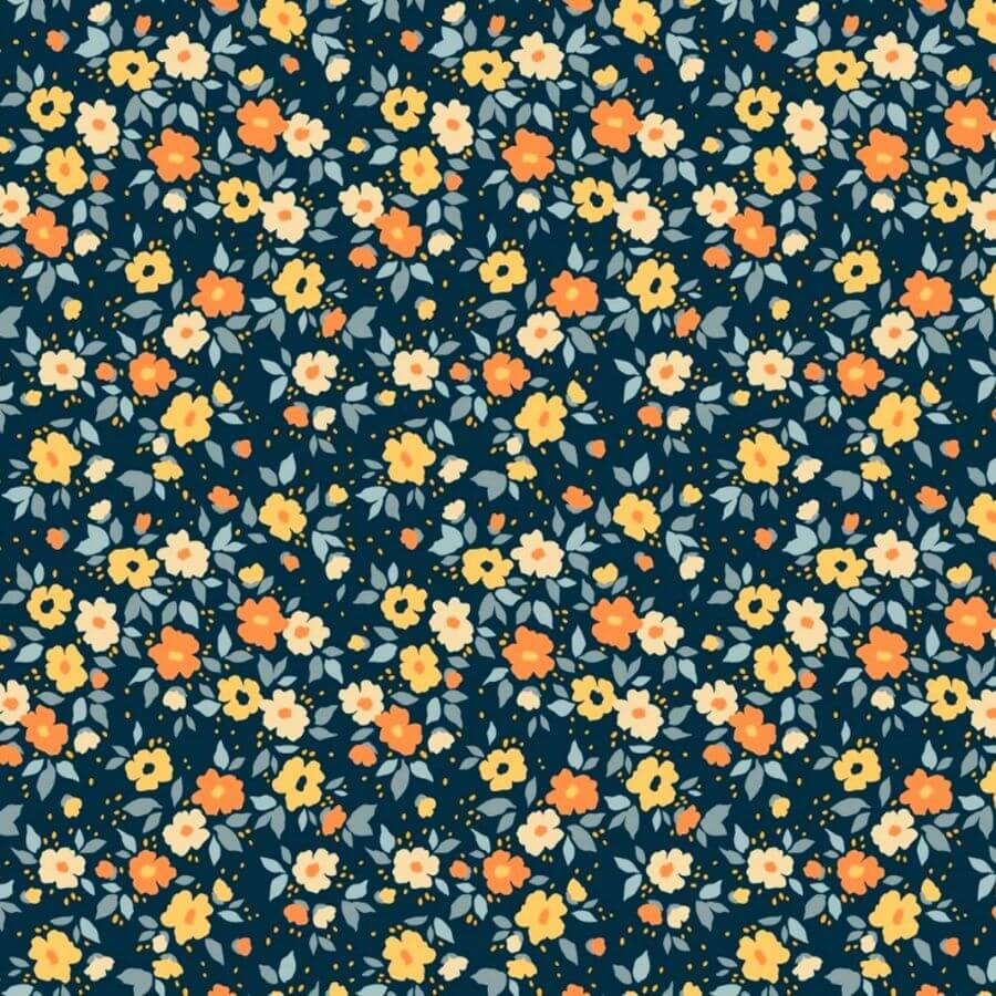 Algodón Flowerty Estampado Floral 100% Algodón Ancho 140 cm - Imagen 19