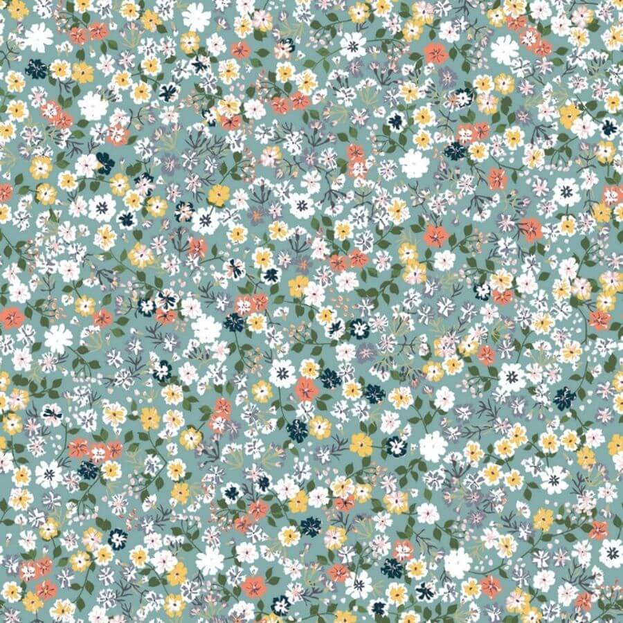 Algodón Flowerty Estampado Floral 100% Algodón Ancho 140 cm - Imagen 21