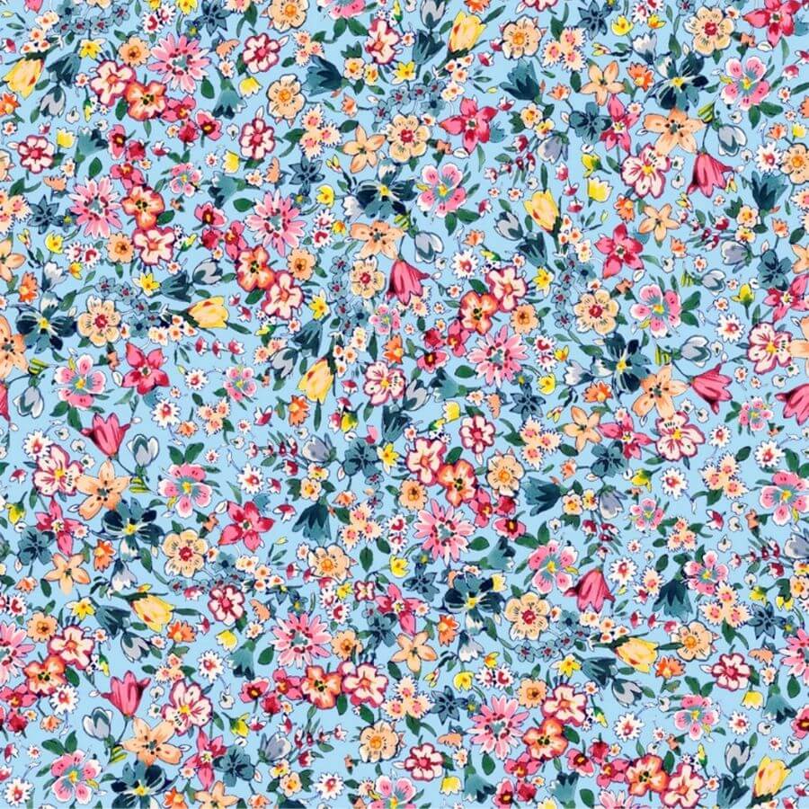 Algodón Flowerty Estampado Floral 100% Algodón Ancho 140 cm - Imagen 8