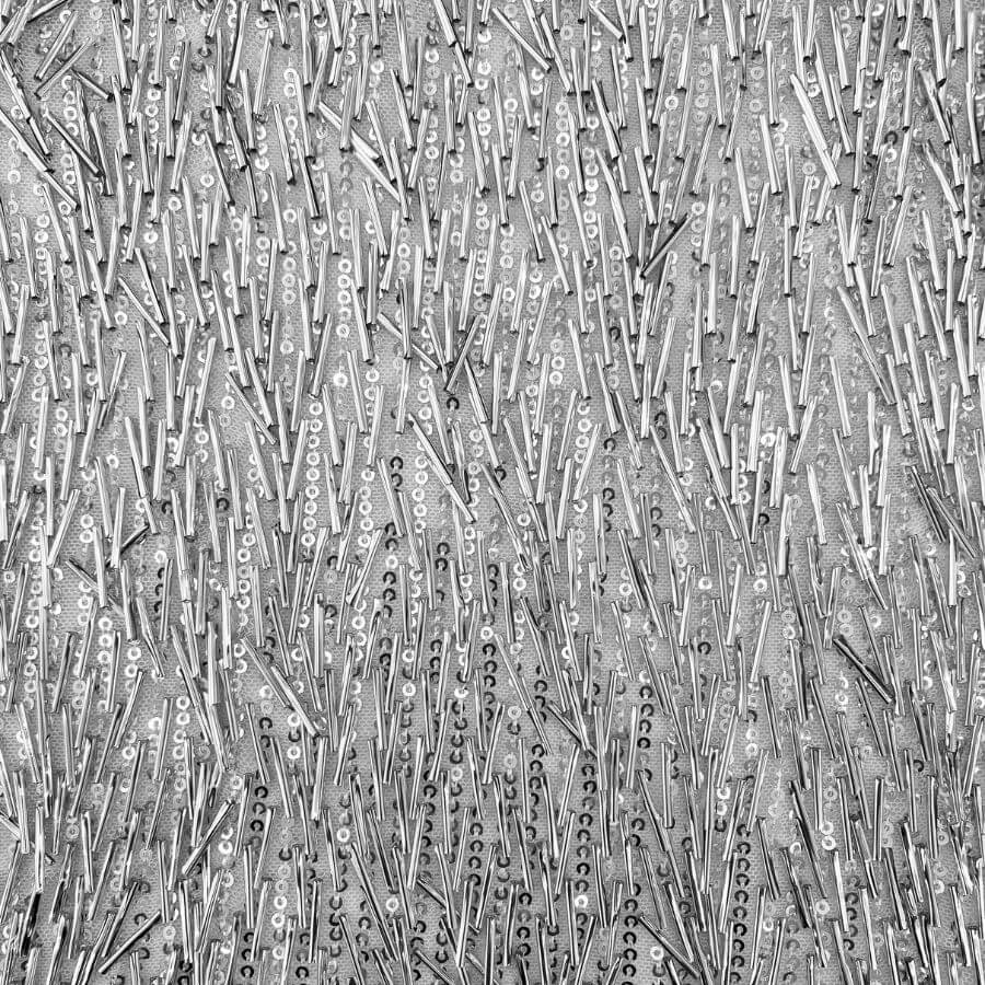 Tela de Lentejuelas Canutillo 2560 sobre Tul Ancho 130 cm - Imagen 2