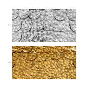 Tela de Lentejuela 3D sobre Licra Ancho 1,50 m