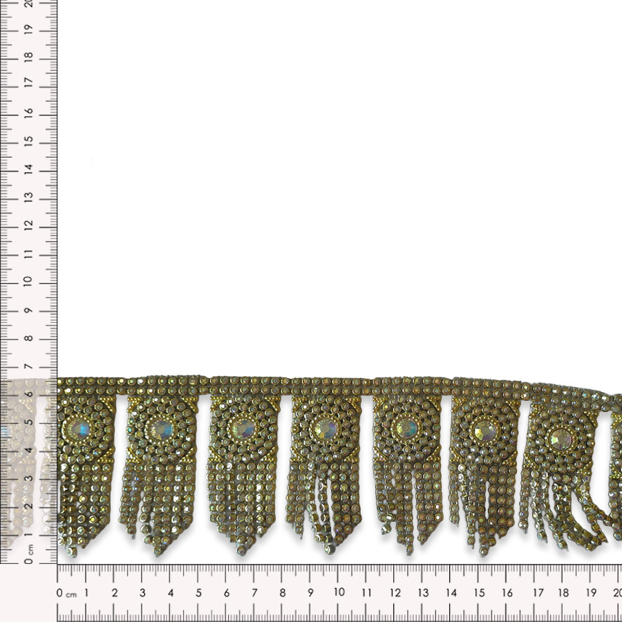 fleco ornamental en oro con brillo