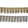 Fleco strass plata y oro con brillo