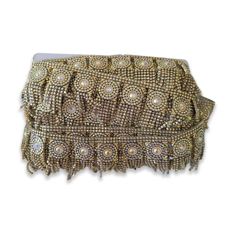 Fleco strass oro decorativo
