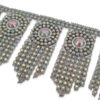 fleco strass plata brillante