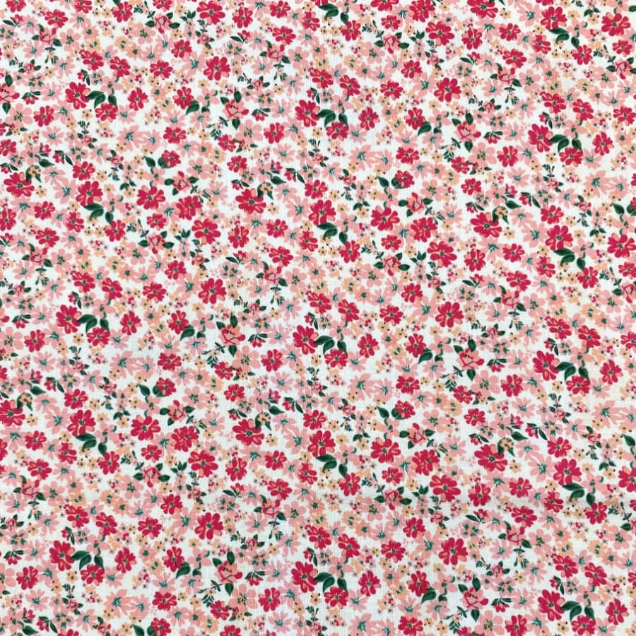 Tela de Algodón Violeta Estampado Floral 150 cm - Imagen 58