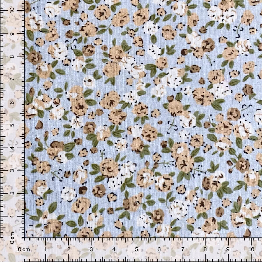 Tela de Algodón Violeta Estampado Floral 150 cm - Imagen 30