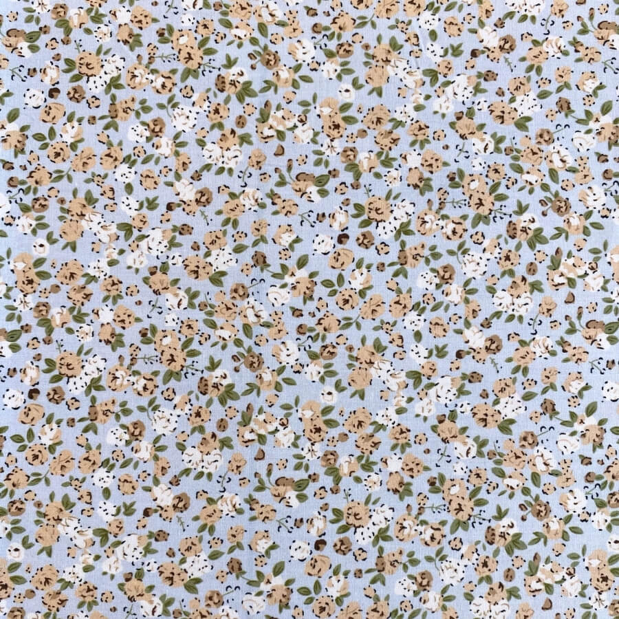 Tela de Algodón Violeta Estampado Floral 150 cm - Imagen 32