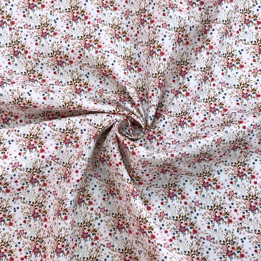 Tela de Algodón Violeta Estampado Floral 150 cm - Imagen 28