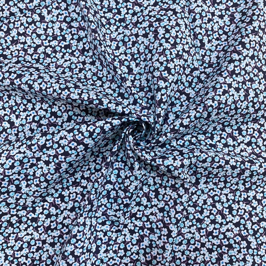 Tela de Algodón Violeta Estampado Floral 150 cm - Imagen 22