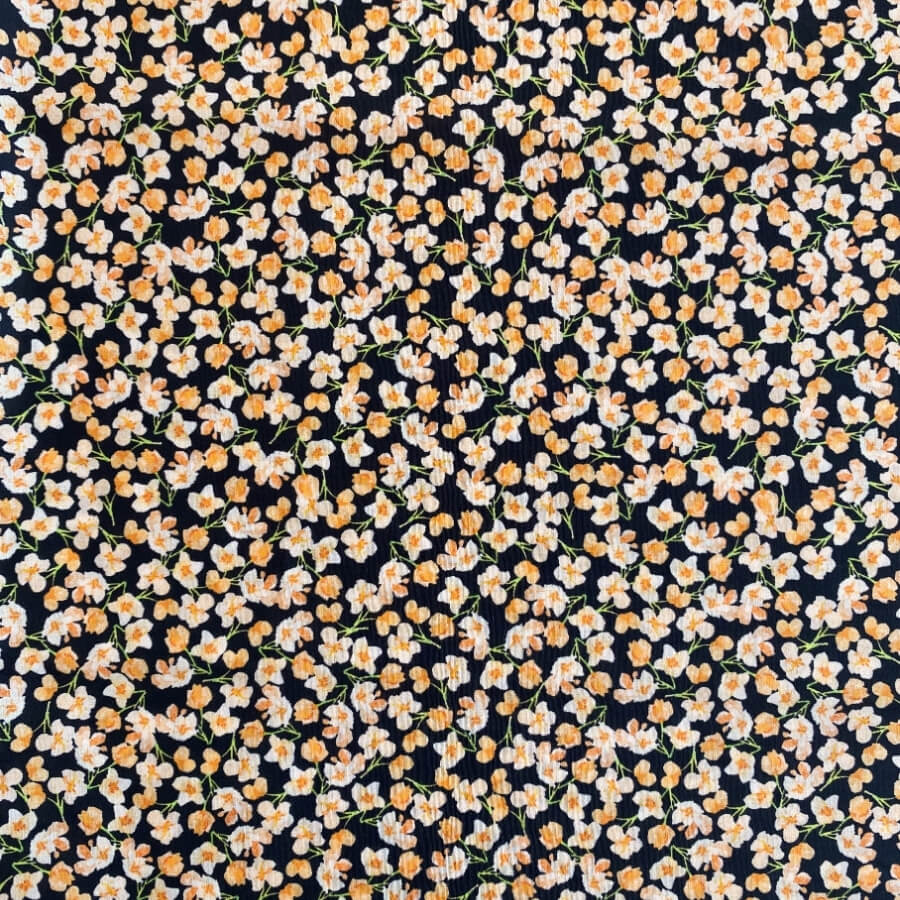 Tela de Algodón Violeta Estampado Floral 150 cm - Imagen 16