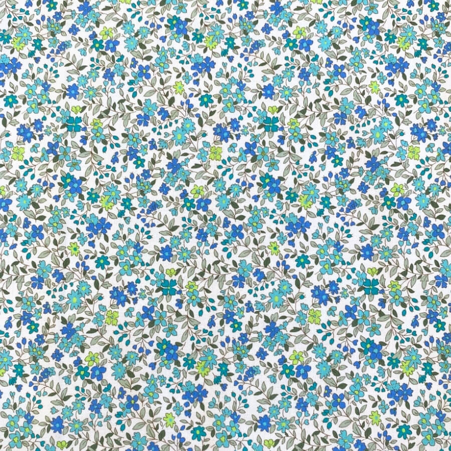 Tela de Algodón Violeta Estampado Floral 150 cm - Imagen 4