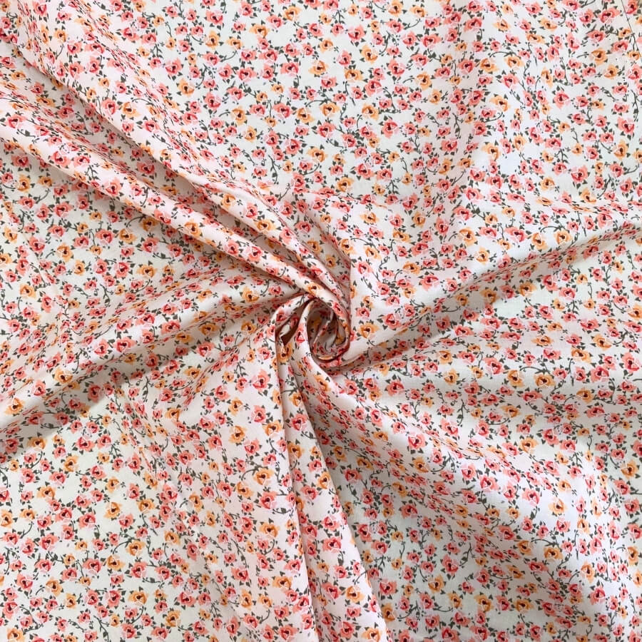 Tela de Algodón Violeta Estampado Floral 150 cm - Imagen 53
