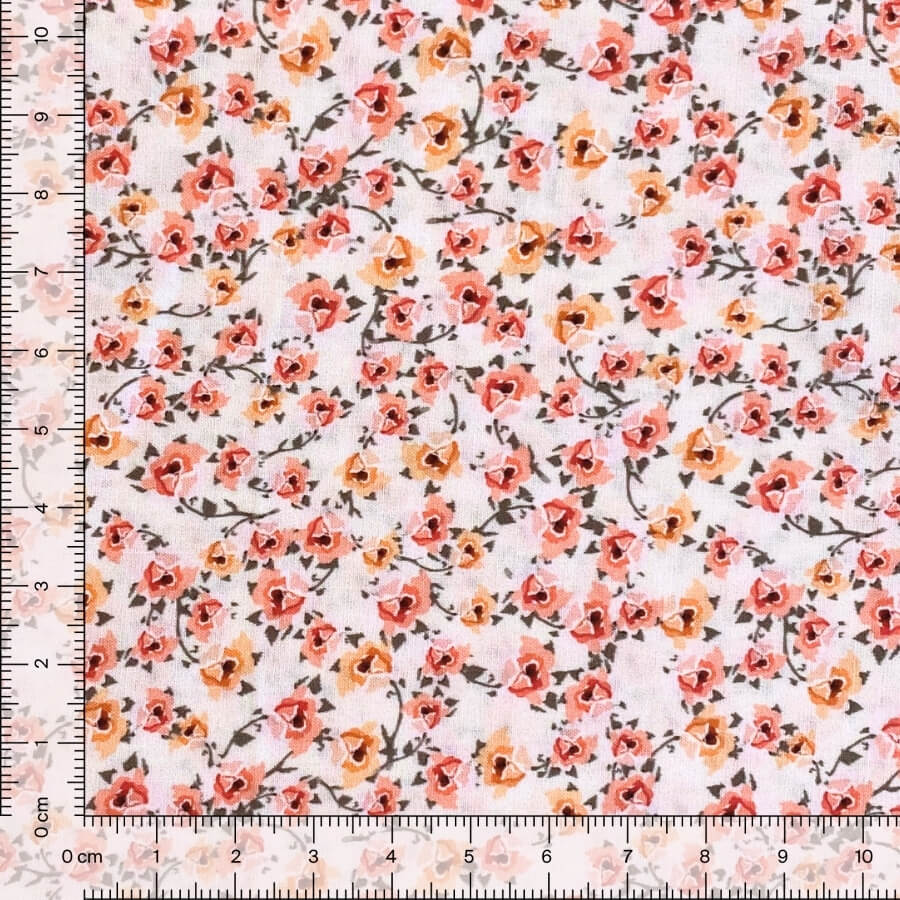 Tela de Algodón Violeta Estampado Floral 150 cm - Imagen 52