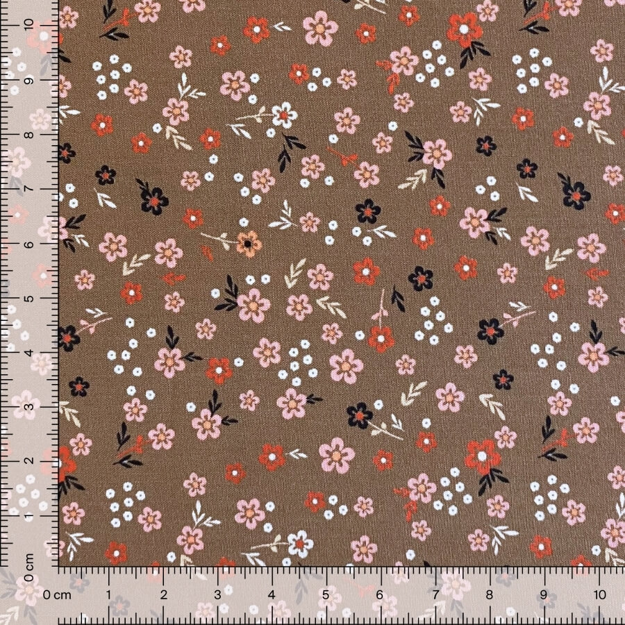 Tela de Algodón Violeta Estampado Floral 150 cm - Imagen 41