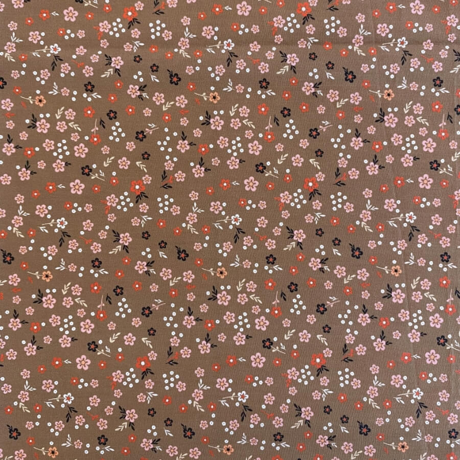 Tela de Algodón Violeta Estampado Floral 150 cm - Imagen 40
