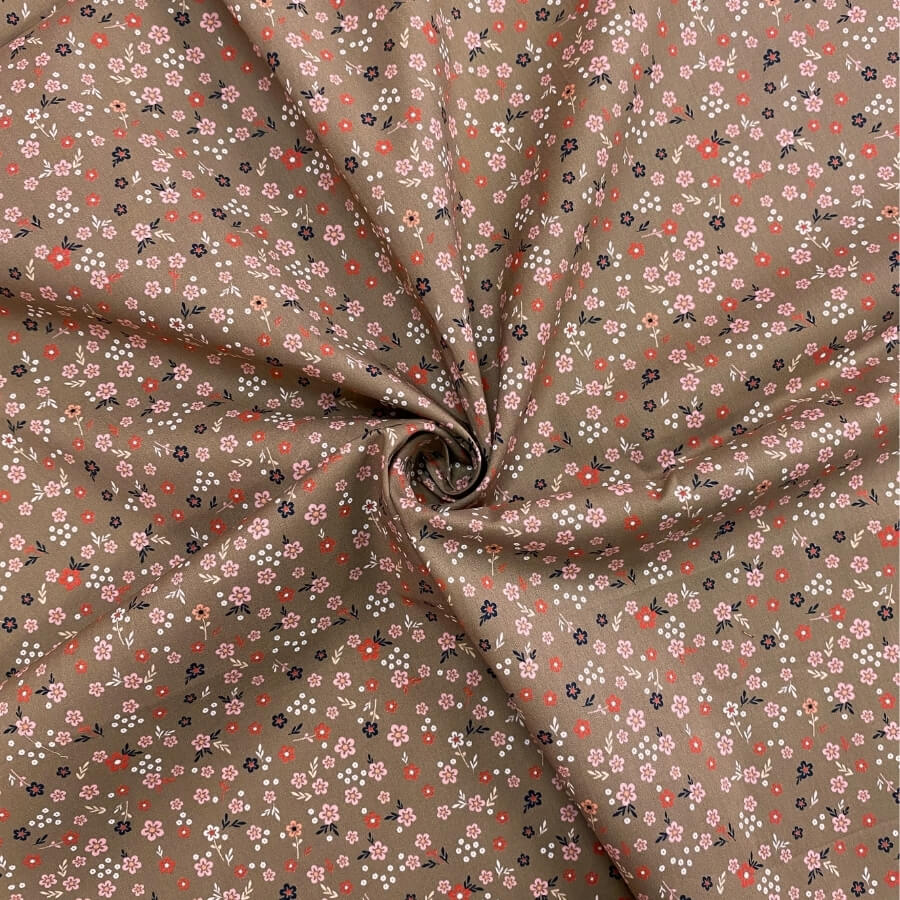 Tela de Algodón Violeta Estampado Floral 150 cm - Imagen 39