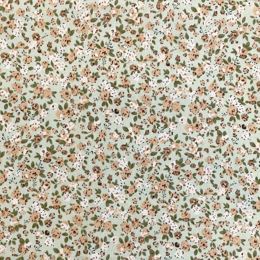 Tela de Algodón Violeta Estampado Floral 150 cm - Imagen 33