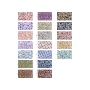 Tela de Algodón Violeta Estampado Floral 150 cm